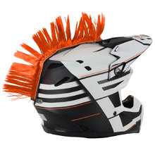 PC Racing Orange Helmet Mohawk