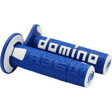 Domino A360 Comfort Blue/White MX Grips