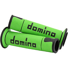 Domino A450 Green/Black Road Grips