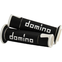 Domino A450 Black/White Road Grips