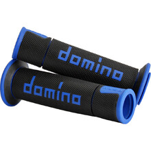 Domino A450 Black/Blue Road Grips