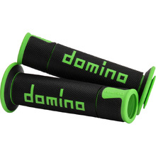 Domino A450 Black/Green Road Grips