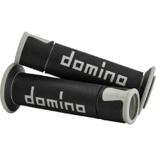 Domino A450 Black/Silver Road Grips