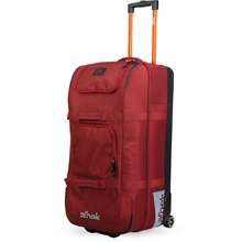 Albek Long Haul Checked Burgundy Travel Bag