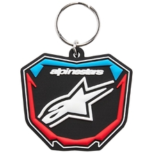 Alpinestars Plate Black/Blue/Red Key Ring