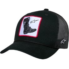 Alpinestars Booted Black/Black Trucker Cap