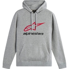 Alpinestars Always V3 Grey Heather/Red/Black Hoodie