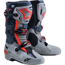 Alpinestars 2027 Tech 10 Enduro Grey/Dark/Flo Red Boots