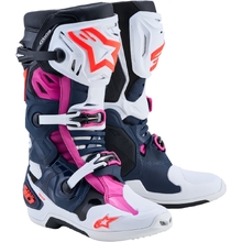 Alpinestars 2027 Tech 10 Supervented Dark Blue/White/Fuchsia Boots