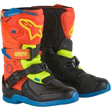 Alpinestars 2027 Tech 3S Fluro/Enamel Blue/Orange Peewee Boots