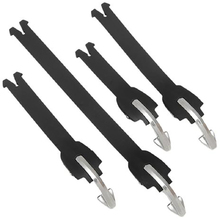 Alpinestars Tech 7/Tech 5/Tech 3 Black Strap Set (x4)