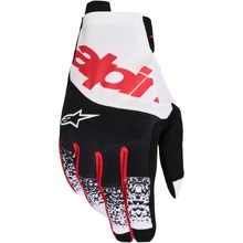 Alpinestars 2027 Techstar Black/White/Fluro Red Gloves