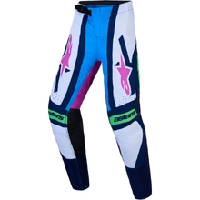 Alpinestars 2027 Supertech Maven Blithe Blue/White/Flo Green Kids Pants