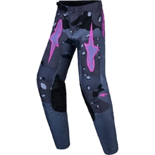Alpinestars 2027 Fluid Lone Grey Camo/Purple Kids Pants