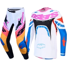 Alpinestars 2027 Supertech Dyna White/Blithe Blue/Purple Gear Set