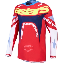 Alpinestars 2027 Supertech Dyna Fire Red/White/Navy Blue Jersey