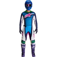 Alpinestars 2027 Techstar Maven Blithe Blue/White/Flo Green Gear Combo