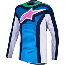 Alpinestars 2027 Techstar Maven Blithe Blue/White/Flo Green Jersey