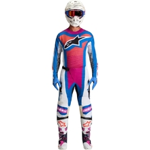 Alpinestars 2027 Techstar Maven Hot Coral/Blithe Blue/White Gear Combo