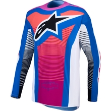 Alpinestars 2027 Techstar Maven Hot Coral/Blithe Blue/White Jersey