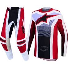 Alpinestars 2027 Techstar Maven Fire Red/White/Lavender Gear Set