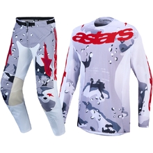 Alpinestars 2027 Racer Air Lone Grey Camo/White/Fire Red Gear Set