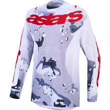 Alpinestars 2027 Racer Air Lone Grey Camo/White/Fire Red Jersey