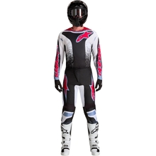 Alpinestars 2027 Fluid Drag Black/White/Blue/Flo Red Gear Combo