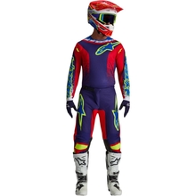 Alpinestars 2027 Fluid Drag Blue/Navy/Fire Red/White Gear Combo