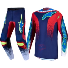 Alpinestars 2027 Fluid Drag Blue/Navy/Fire Red/White Gear Set