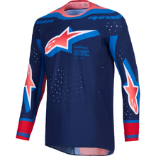 Alpinestars 2026 Supertech Vista Dark Navy/Hot Coral/Cobalt Blue Jersey