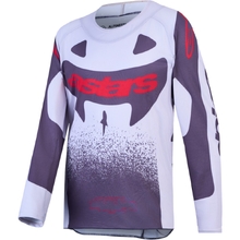 Alpinestars 2027 Supertech Swan Lilac/Grey/Flo Red Kids Jersey