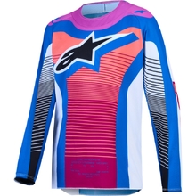 Alpinestars 2027 Supertech Maven Hot Coral/Blithe Blue/White Kids Jersey