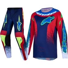 Alpinestars 2027 Fluid Drag Blue/Navy/Fire Red/White Kids Gear Set