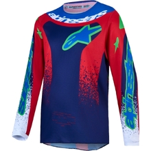Alpinestars 2027 Fluid Drag Blue/Navy/Fire Red/White Kids Jersey