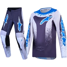 Alpinestars 2027 Fluid Drag Greystone/Lilac/UCLA Blue Kids Gear Set