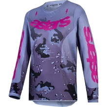 Alpinestars 2027 Fluid Lone Grey Camo/Purple Kids Jersey