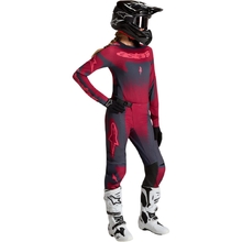 Alpinestars 2027 Techstar Swan Crimson Red/Dark Grey Womens Gear Combo