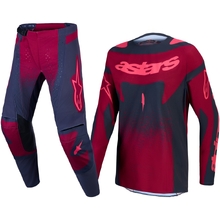 Alpinestars 2027 Techstar Swan Crimson Red/Dark Grey Womens Gear Set