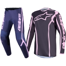Alpinestars 2027 Fluid Apex V2 Greystone/Pink Womens Gear Set
