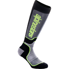 Alpinestars MX Plus Black/Grey/Fluro Yellow Kids Socks