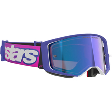 Alpinestars Supertech Vista Purple/Fluro Pink Blue Mirror Goggles