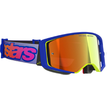 Alpinestars Supertech Vista Blue/Yellow/Purple Red Mirror Goggles