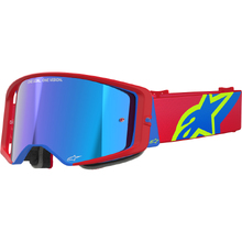 Alpinestars Supertech Corp Red/Blue Mirror Blue Goggles