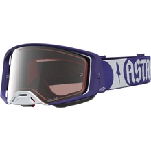 Alpinestars Supertech Atrox Deep Blue/White Silver Mirror Goggles