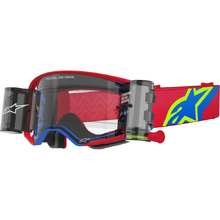 Alpinestars Supertech Corp Red/Blue Clear Roll-Off Goggles