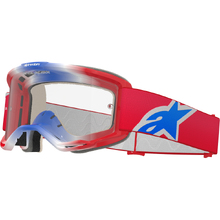 Alpinestars Vision 5 Corp Red/White/Blue Clear Goggles