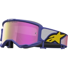 Alpinestars Vision 5 Drag Red/Purple Pink Mirror Goggles