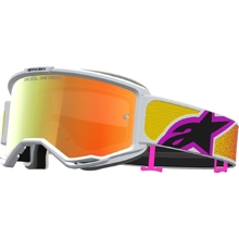 Alpinestars Vision 5 Drag Orange/Red Red Mirror Goggles