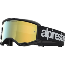 Alpinestars Vision 5 Hone Black/White Gold Mirror Goggles